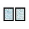 Homeroots Set Of Two Life Is Black Framed Print Wall Art, 2PK 407937 - alternate 1