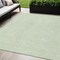 Homeroots 5' X 8' Mint Green And Ivory Geometric Washable Indoor Outdoor Area Rug 602426 - alternate 1