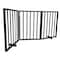 Amerihome 54 inch Freestanding 3-Panel Folding Wood Pet Gate - Brown WFPGB3 - alternate 4