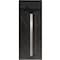 Vdomdoors Aluminum Door with Hidden Handle Hiddex 0155 Natural Noir Entry Steel Metal Modern Painted W36xH80+ HIDDEX0155EXD-NOIR-W36xH80+14-LH-I - alternate 1