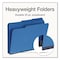 Pendaflex Recycled Colored File Folders, 1/3-Cut Tabs: Assorted, Letter Size, 1" Expansion, Dark Blue, 25PK 1007008 - alternate 3
