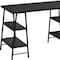 Homeroots 47" Black Wood and Metal Sled Computer Desk 489843 - alternate 5