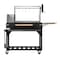Koolmore 72 in. Argentine Santa Maria Charcoal and Wood Grill, Adjustable Outdoor BBQ, Black KM-OG-AW-72 - alternate 6