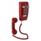 Zoro Select Standard Wall Phone, Red T-25 RED w/o MW - alternate 2