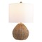 Jonathan Y Kona 20.5" Bohemian Classic Rattan/Iron LED Table Lamp, Brown/Brass Gold JYL8029A - alternate 1