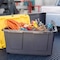 Homz 27 gal Black/Yellow Snap Lock Storage Box 14.7 in. H X 20.4 in. W X 30.4 in. D Stackable 691286 - alternate 5