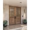 Doornmore G5008, 74.5" x 98" ( 2x36" Door) Left Hand, Mahogany SDL 8 Lite, 1/2 Lite Exterior Door G5008-SW-3696_2_LI - alternate 1