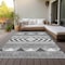 Homeroots 8' X 10' Gray Charcoal And Silver Southwestern Washable Indoor Outdoor Area Rug 613912 - alternate 5