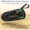 Bobtot Portable Bluetooth Speaker, Black, IPX6 Waterproof Speaker w/Bass, 15W, RGB, 15H Playtime, Dual 803782 - alternate 4