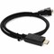 Add-On 6FT HDMI 1.3 MALE TO VGA MALE BLACK CABLE FOR RESOLUTION UP TO 1920X1200 HDMI2VGAMM6 - alternate 5