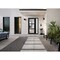 Vdomdoors Front Exterior Prehung FiberGlass Door Clear Glass See-through / Manux 8555 Matte Black Clear Glass MANUX8555EXD-BLK-W36+16 x H80-RH - alternate 5