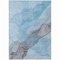 Homeroots 9' X 12' Teal Blue And Gray Abstract Washable Indoor Outdoor Area Rug 631861 - alternate 7