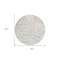 Homeroots 8' Ivory And Beige Round Abstract Washable Indoor Outdoor Area Rug 601136 - alternate 7