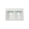 Kindred Kitchen Sink, 4-Deck Hole, 33 in OAW, 22 in OAH, 9 in OAD, Tectonite, White, Top Mounting FTW904BX - alternate 3