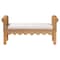 Bali & Pari Reiko Scalloped Natural Rattan Accent Bench 259-14133-ZORO - alternate 7