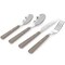 Martha Stewart Garden Cottage 16 Piece Stainless Steel Flatware Set in Taupe 129077.16 - alternate 6