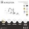 Kingston Brass Two-Handle Wall Mount Tub Faucet, Antique Brass KS1023BPL - alternate 2