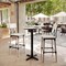 Flash Furniture 24" RND Tabletop, Seamless Surface Technology, White Faux Marble with 22x22 Black Bar Height X-Base ST-RD24-WHMAR-T2222B-GG - alternate 7