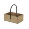 Homeroots 10" Brown Metal And Solid Wood Crate 488013 - alternate 4