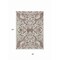 Homeroots 8' X 10' Taupe And Ivory Damask Washable Indoor Outdoor Area Rug 614464 - alternate 5