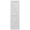 Ekena Millwork True Fit PVC Two Equal Panel Farmhouse Fixed Mount Shutters w/ Z-Bar, White , 18W x 32H, PR TFP102FH18X032WH - alternate 5