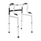 Flash Furniture HERCULES Bi-Level Folding Walker w/Adjustable Height, Interchangeable Wheels/Feet, Dual Frame, Gray DC-HY8150L-GRY-GG - alternate 1