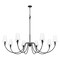 Z-Lite Claudelle 8-Light Chandelier, 65 in W, Matte Black 4014-65MB - alternate 7