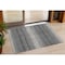 Homeroots 3' X 5' Gray And Charcoal Abstract Washable Indoor Outdoor Area Rug 599964 - alternate 1