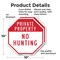 Signmission Private Property No Hunting, 10 inch X 10 inch, Aluminum Metal Signs, 2PK OC-A-2PACK-10-147 - alternate 6