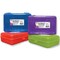 Charles Leonard Pencil Box, 2-1/2"H x 5-1/4"D x 8-1/4"W, Translucent Assorted Colors, 3PK CHL76305-3 - alternate 4