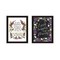 Homeroots Set Of Two Flowers Make Us Laugh Black Framed Print Wall Art, 2PK 408179 - alternate 1