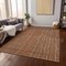 Homeroots 5' X 8' Brown Copper And Gray Striped Washable Indoor Outdoor Area Rug 597422 - alternate 3