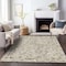 Homeroots 5' X 8' Beige Brown And Gray Floral Washable Indoor Outdoor Area Rug 597795 - alternate 8