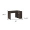 Homeroots 46" Brown Wood L Shape Computer Desk 489903 - alternate 4