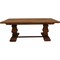 Homeroots 81" Brown Solid Wood Trestle Base Dining Table 544743 - alternate 6
