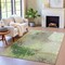 Homeroots 3' X 5' Artichoke Green And Ivory Abstract Washable Indoor Outdoor Area Rug 632017 - alternate 5