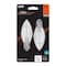 Feit Electric White B10 E26 (Medium) Filament LED Bulb Soft White 60 Watt Equivalence, 2PK BPETC60927WFIL2 - alternate 1