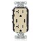 Leviton Duplex Outlet, USB C, Ivory 20A, 125V T5837-I - alternate 1