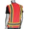 Pip ANSI Type R Class 2 Two-Tone Eleven Pocket Mesh Surveyors Vest 302-0500M-RD/3X - alternate 2