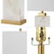 Jonathan Y Elizabeth 27.5" Contemporary Coastal Rectangular Alabaster LED Table Lamp w/Nightlight Base, White/Go JYL6201A - alternate 10