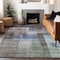 Homeroots 5' X 8' Brown Green And Blue Abstract Washable Indoor Outdoor Area Rug 604277 - alternate 6