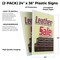 Signmission Leather Sale, Plastic Signs Only 24 Inch x 36 Inch, Corrugated Plastic, 2PK CSB-2436-2PACK-Leather Sale - alternate 2