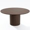 Homeroots 60" Brown Wood Pedestal Base Round Top Dining Table 720651 - alternate 1