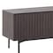 Homeroots 63in Dark Brown And Black Wood And Metal Open and Enclosed Storage TV Stand 473298 - alternate 6