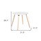 Homeroots 32" White and Natural Wood Round Top Dining Table 568204 - alternate 6