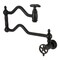 Kingston Brass Wall Mount Pot Filler Faucet, Matte Black KS2100CG - alternate 1