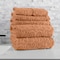 Lavish Home 6PC Jacquard Towel Set 100% Cotton Bathroom Accessories Soft & Absorbent Bathroom Set 67-040-CLAY - alternate 7