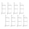 Mytee Products Cargo Container Shelving Brackets, 3 Levels, 18in D x 60in H, 8PK CNT-SHELF3x8 - alternate 8