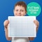 Flipside 9 x 12 Two Sided Quadrant Grid Dry Erase Board - 1/2" Square Class Pack  24 21024 - alternate 3
