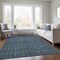 Homeroots 3' X 5' Blue Denim Blue And Mint Green Striped Washable Indoor Outdoor Area Rug 615037 - alternate 8